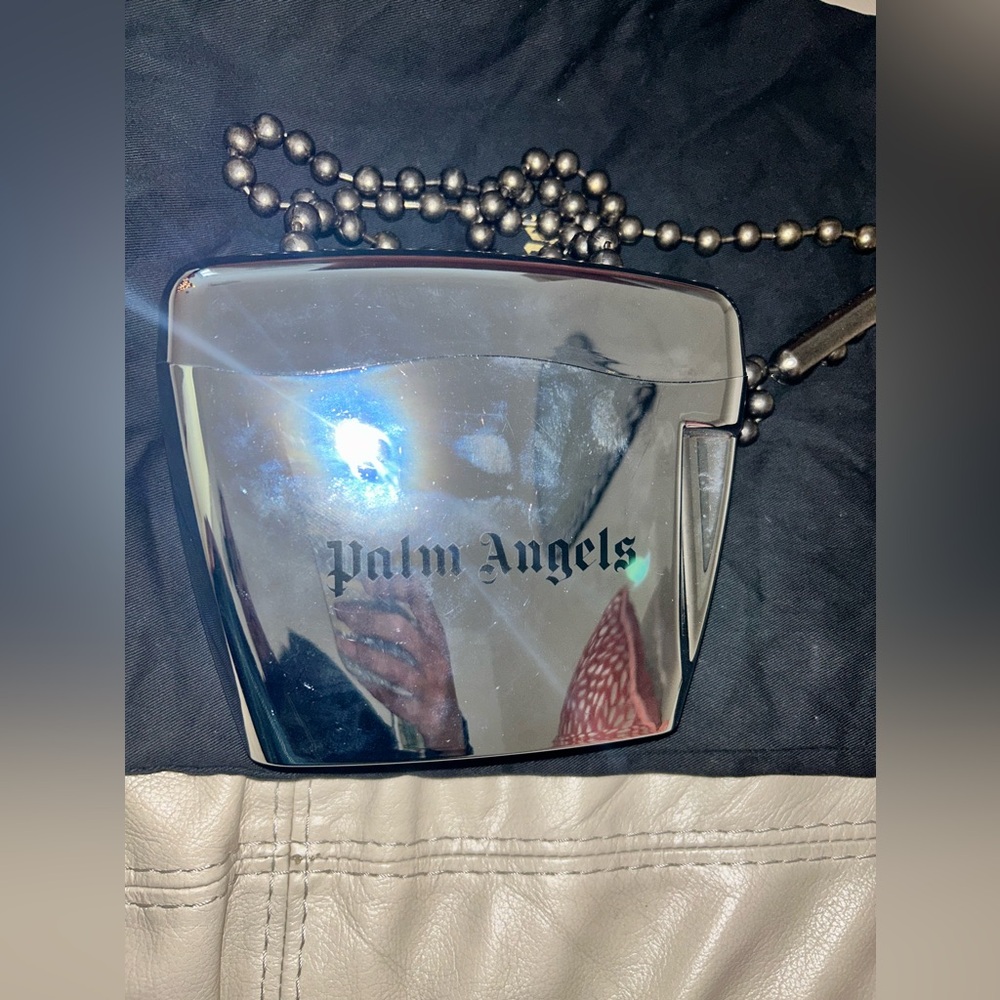 Silver Palm Angels Crossbody bag.